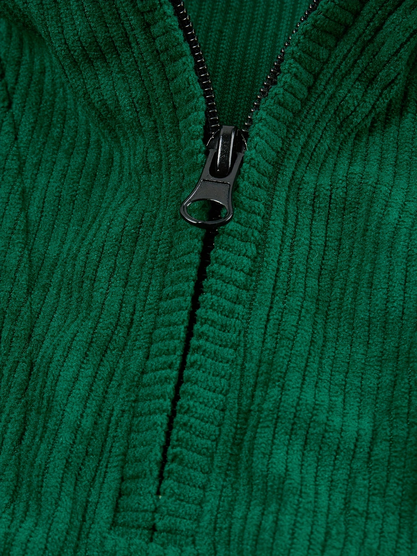 Caliah - Men's Corduroy Trousers & Half-Zip Jumper Set