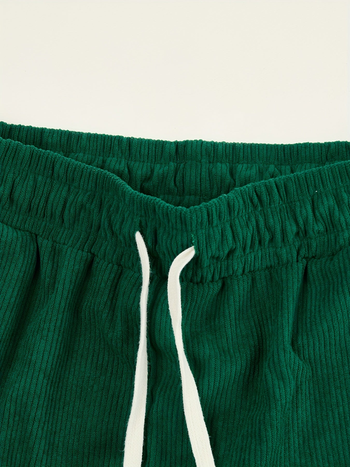 Caliah - Men's Corduroy Trousers & Half-Zip Jumper Set