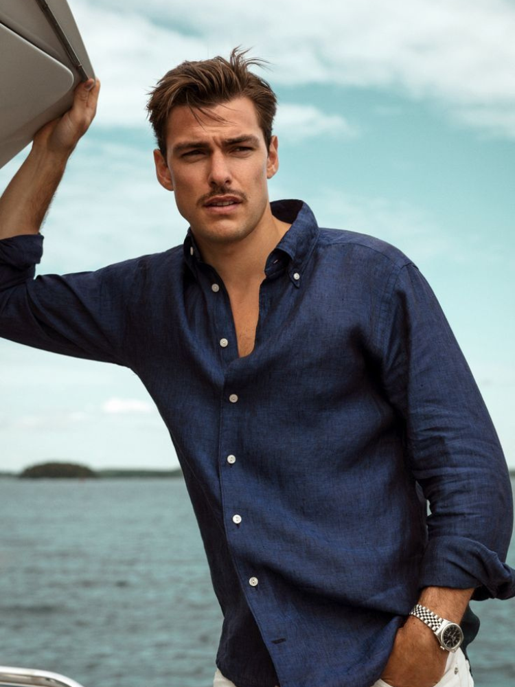 CALIAH - Shirt 100% Pure natural Linen