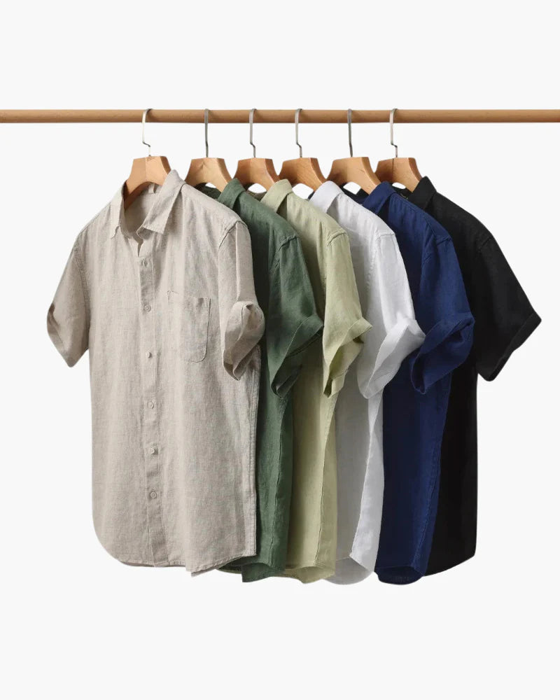 Caliah - Linen Shirt (Shortsleeve) Buy 1 Get 2