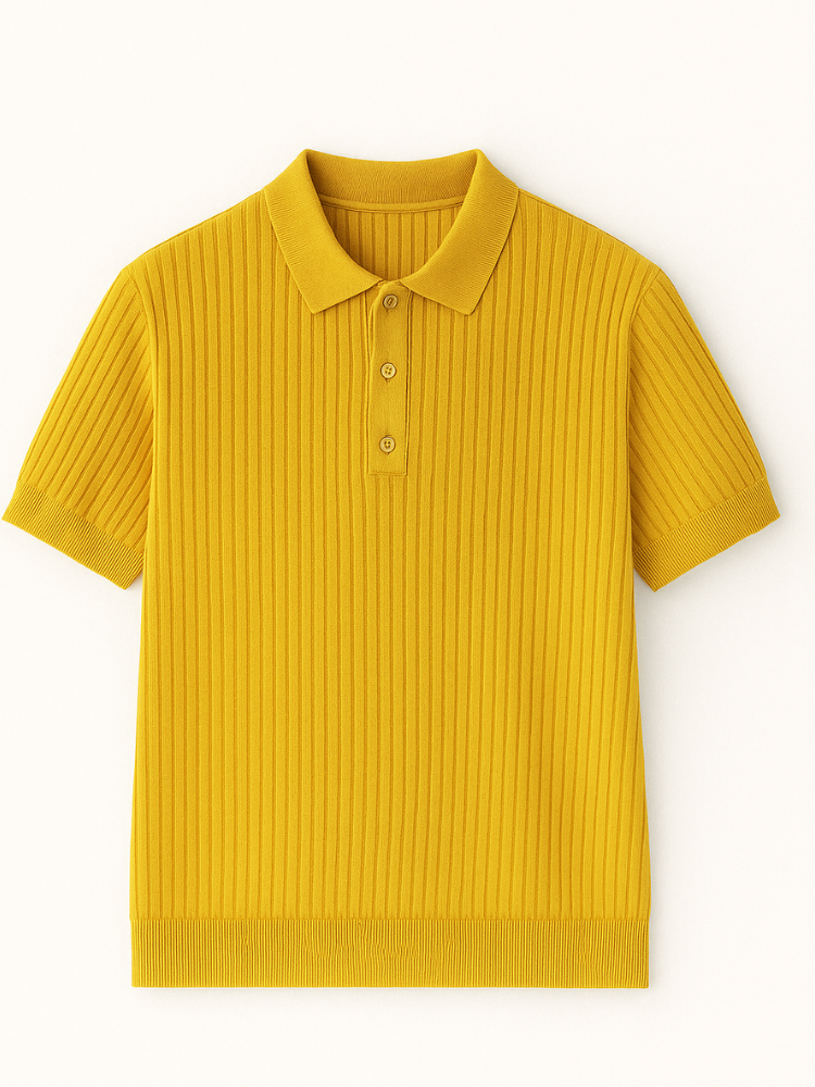 Caliah Elegant Ribbed Polo