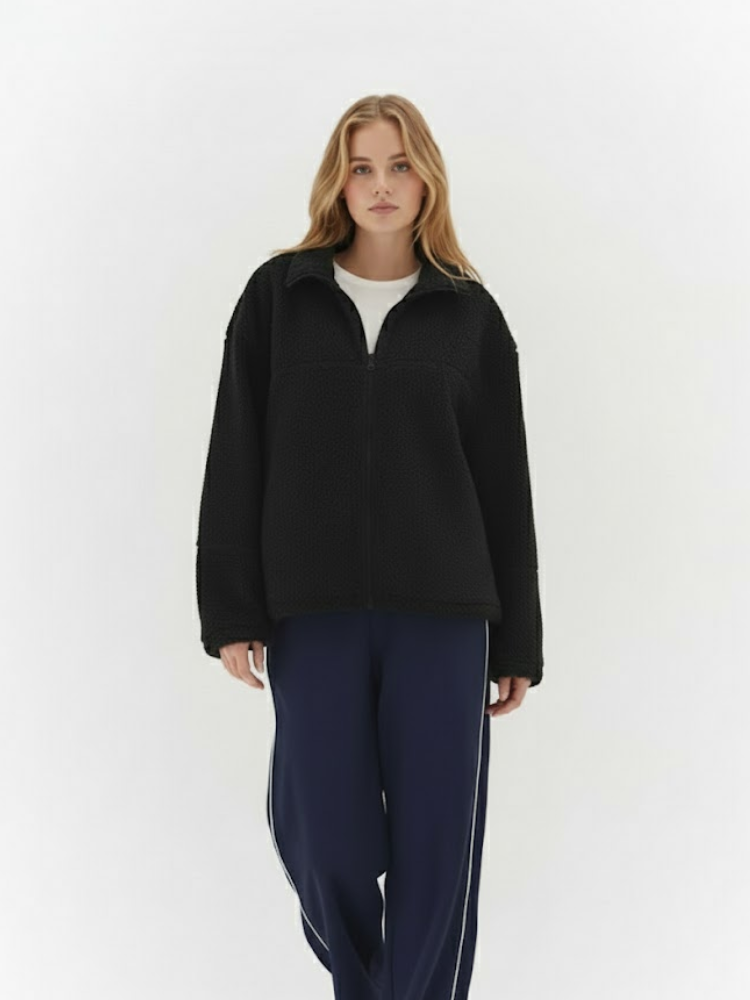 Caliah - Teddy Sweatshirt Jacket