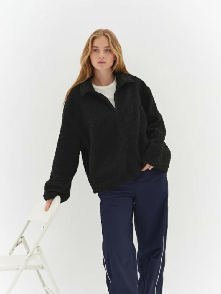 Caliah - Teddy Sweatshirt Jacket