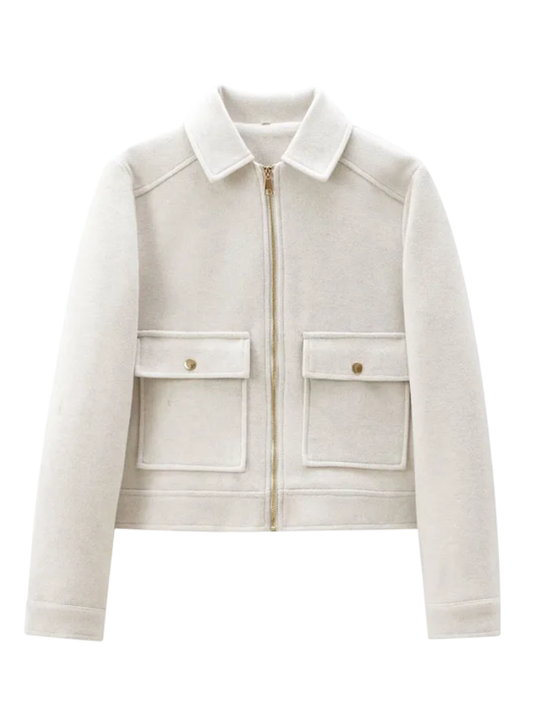 Aline - Wool Boxy Jacket Coat
