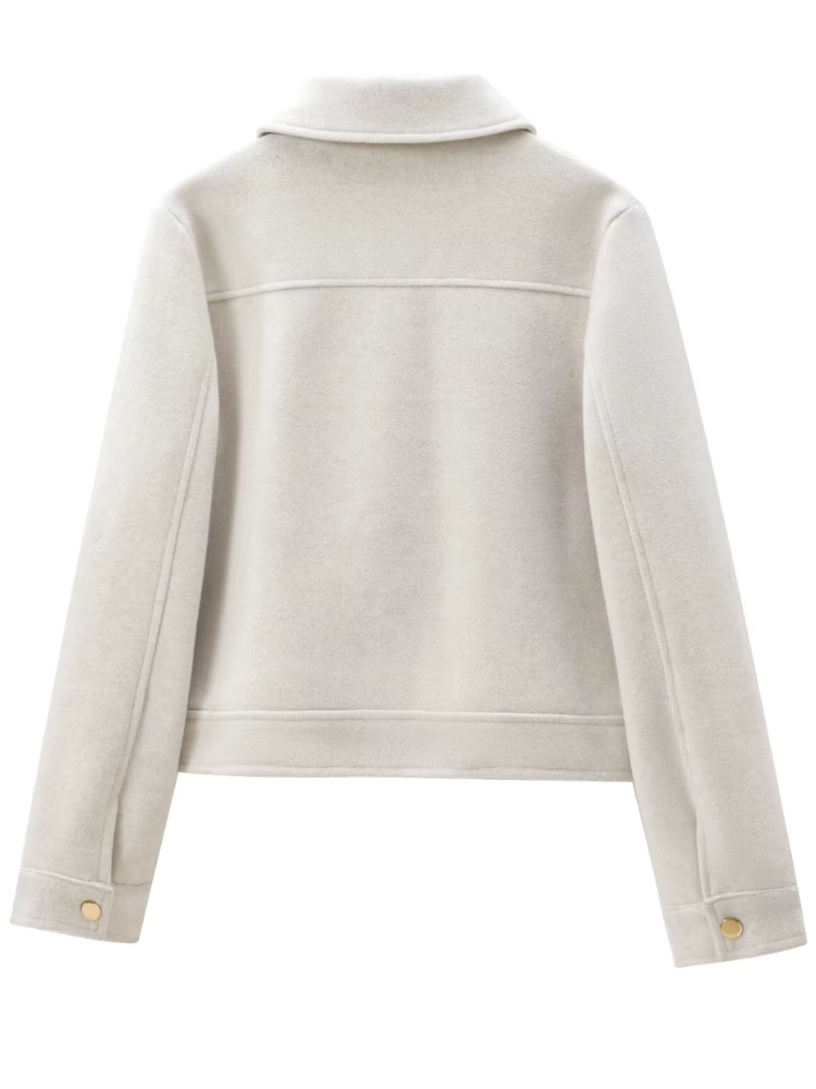 Aline - Wool Boxy Jacket Coat