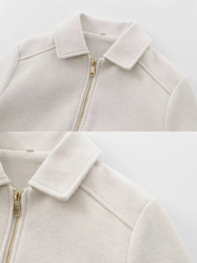 Aline - Wool Boxy Jacket Coat