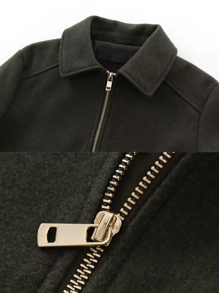 Aline - Wool Boxy Jacket Coat