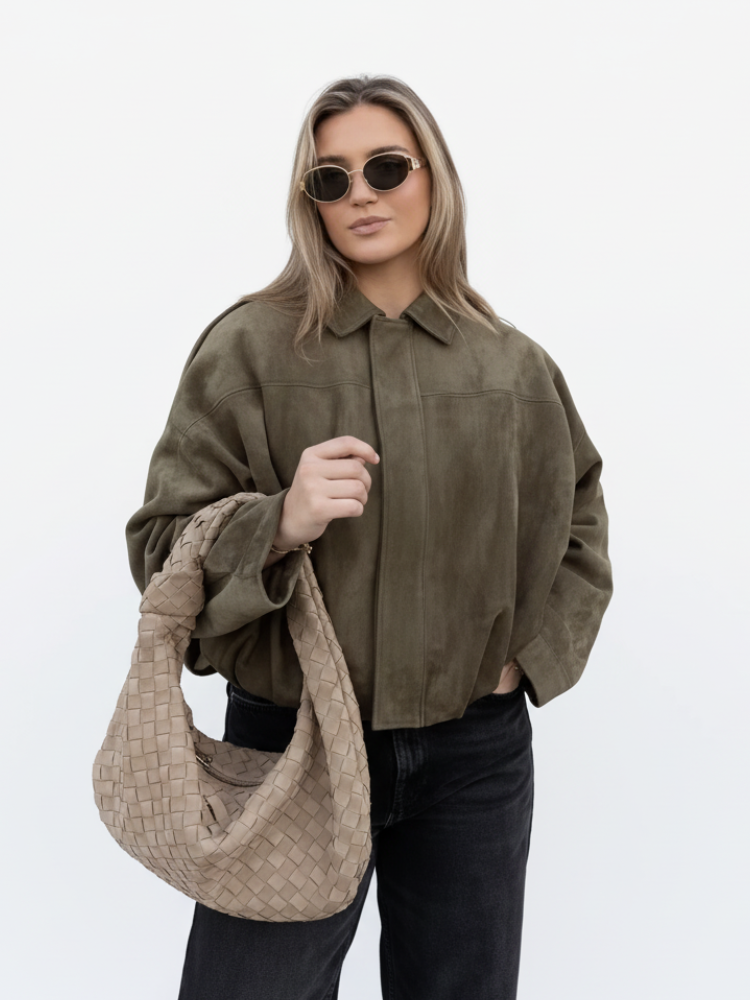 CALIAH - BOMBER JACKET SUEDE