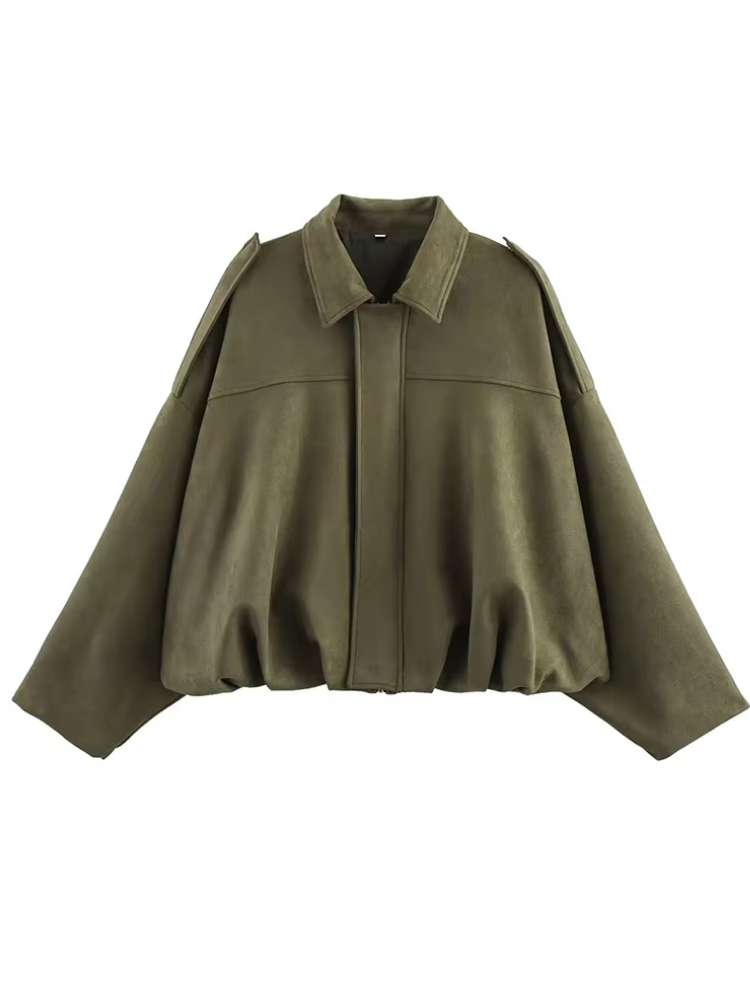 CALIAH - BOMBER JACKET SUEDE