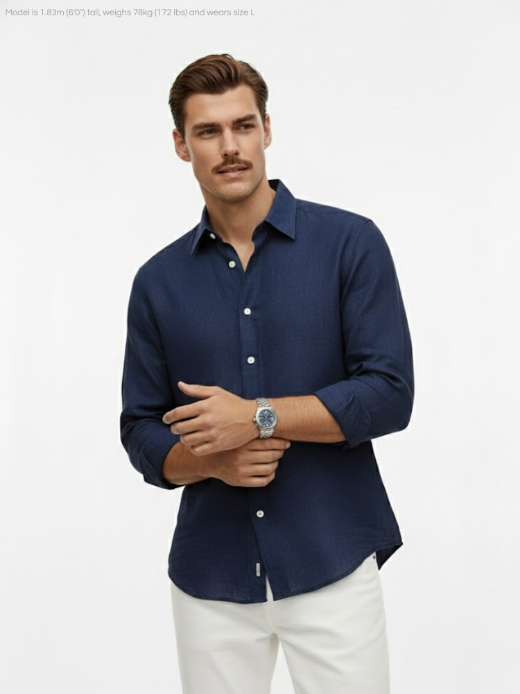 CALIAH - Shirt 100% Pure natural Linen