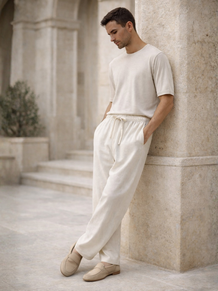 Caliah - Men Linen Pantalon