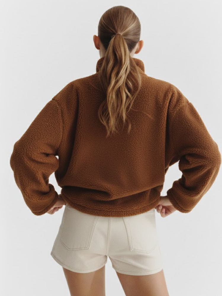 Caliah - Teddy Sweatshirt Jacket