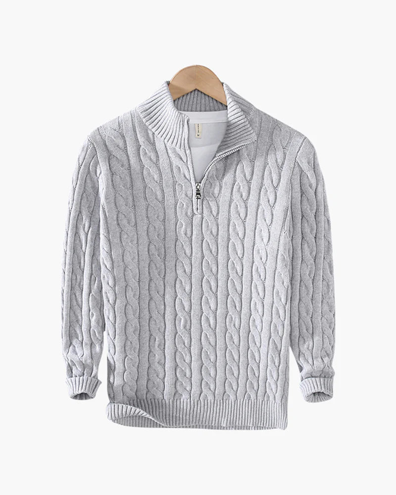 VEYRON HALF ZIP SWEATER