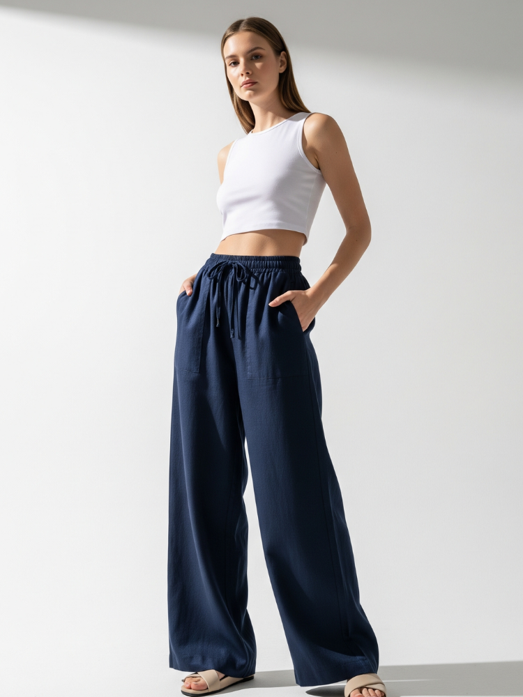 Caliah - Wide Leg Linen Comfort