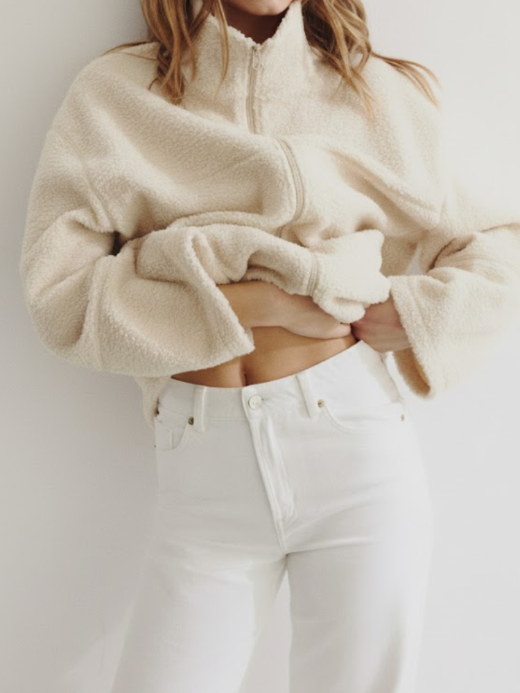 Caliah - Teddy Sweatshirt Jacket