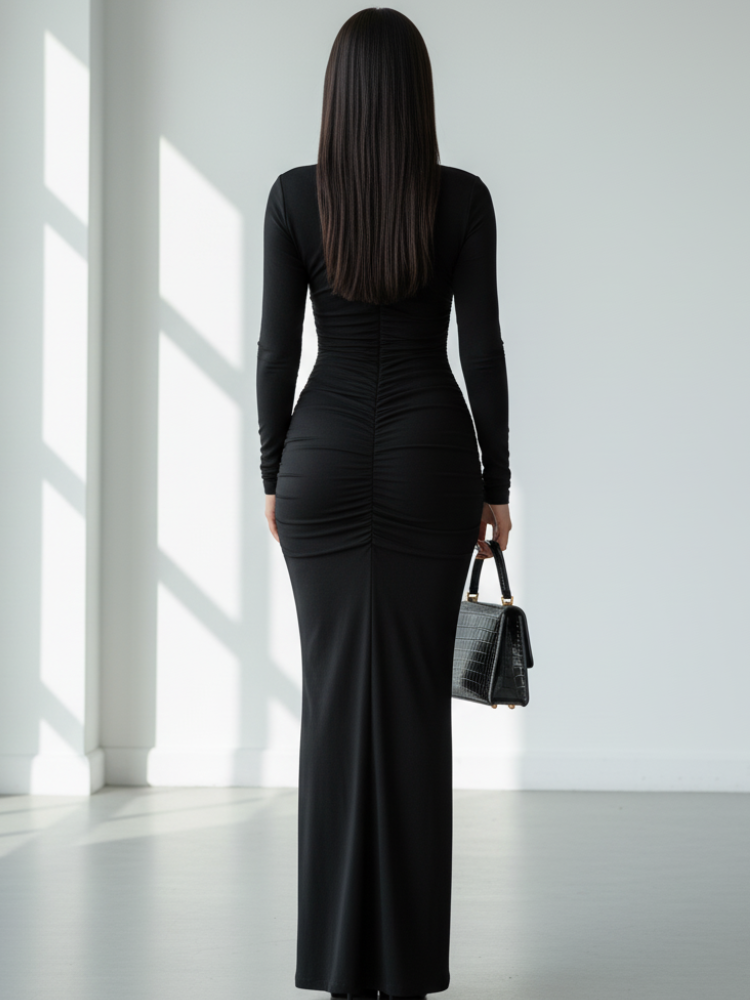 MAXI CLARAH - Long sleeve bodycon dress