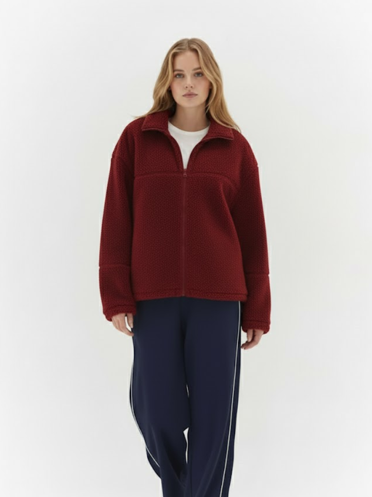 Caliah - Teddy Sweatshirt Jacket