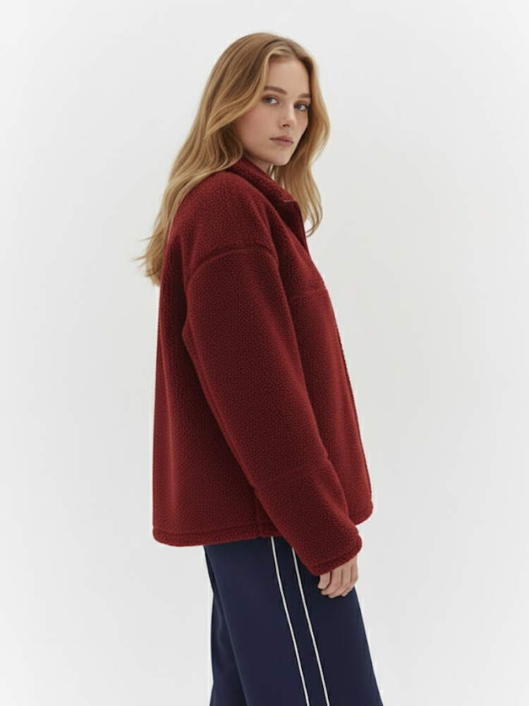 Caliah - Teddy Sweatshirt Jacket