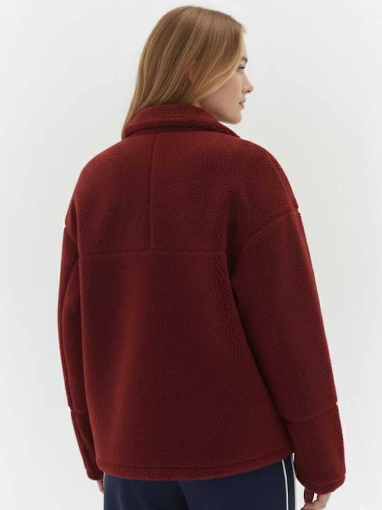 Caliah - Teddy Sweatshirt Jacket