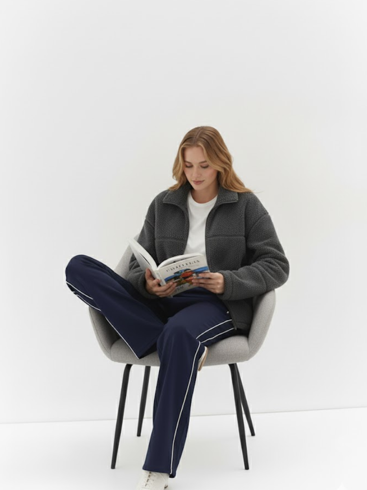 Caliah - Teddy Sweatshirt Jacket