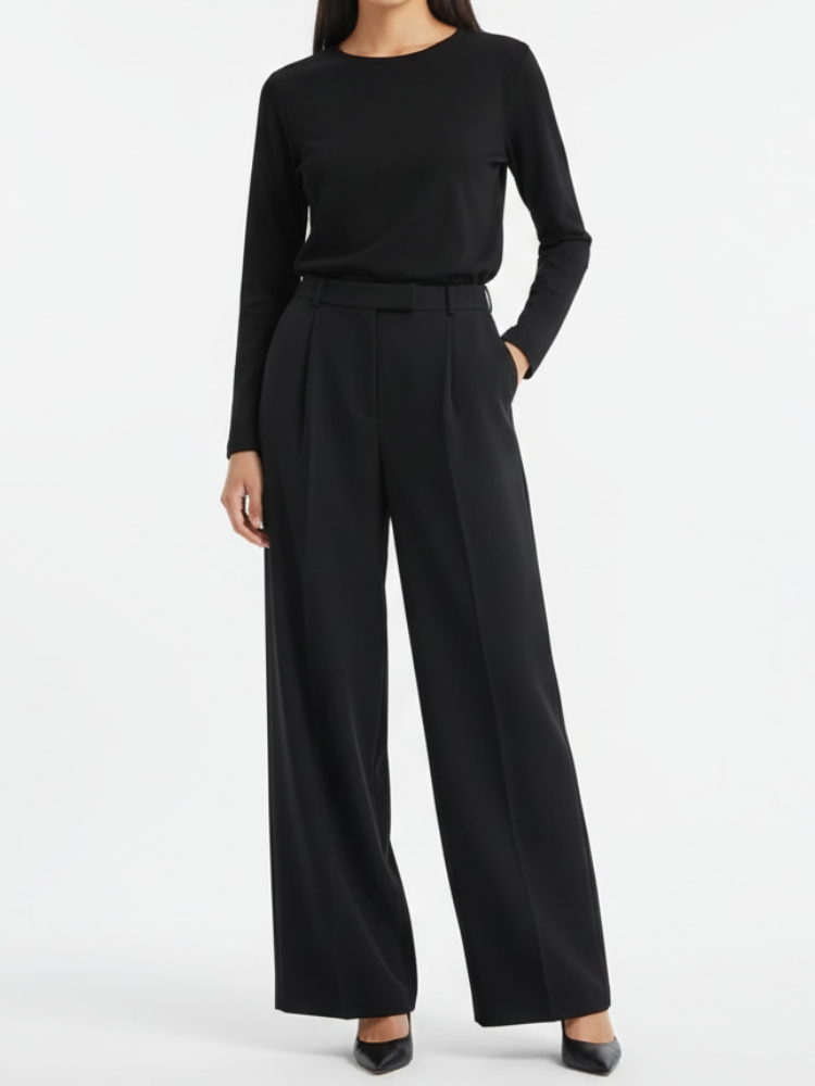 VYNE - Wide Leg Trousers Women High Waist