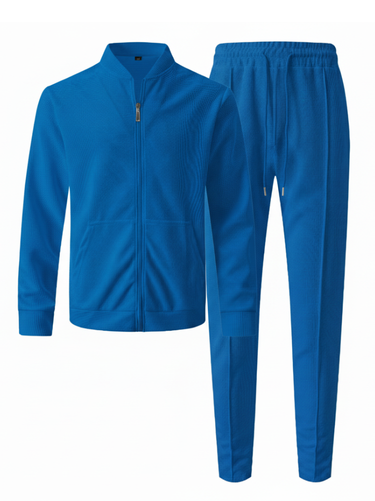 Caliah - Men's zipper jacket turtleneck and pants set