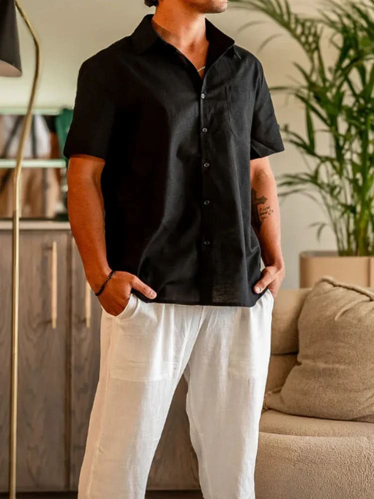 Caliah - Linen Shirt (Shortsleeve)