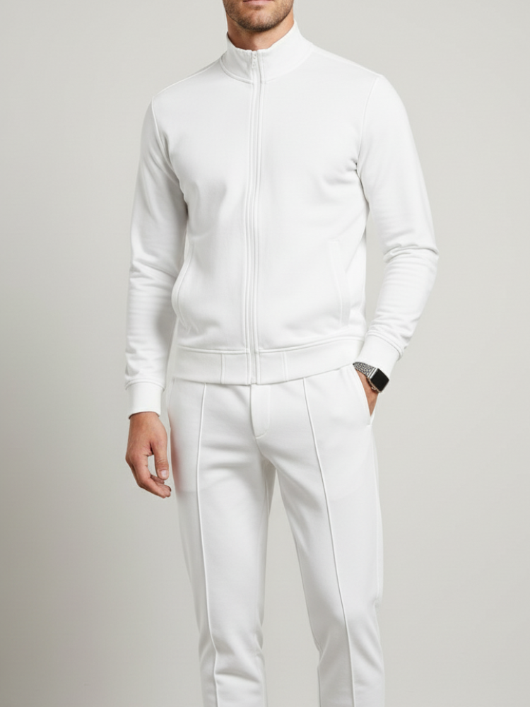 Caliah - Men's zipper jacket turtleneck and pants set