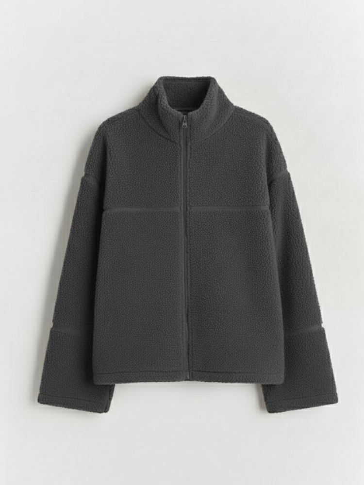 Caliah - Teddy Sweatshirt Jacket