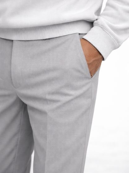Zipper Long Sleeve Long Pants Two-Piece Set