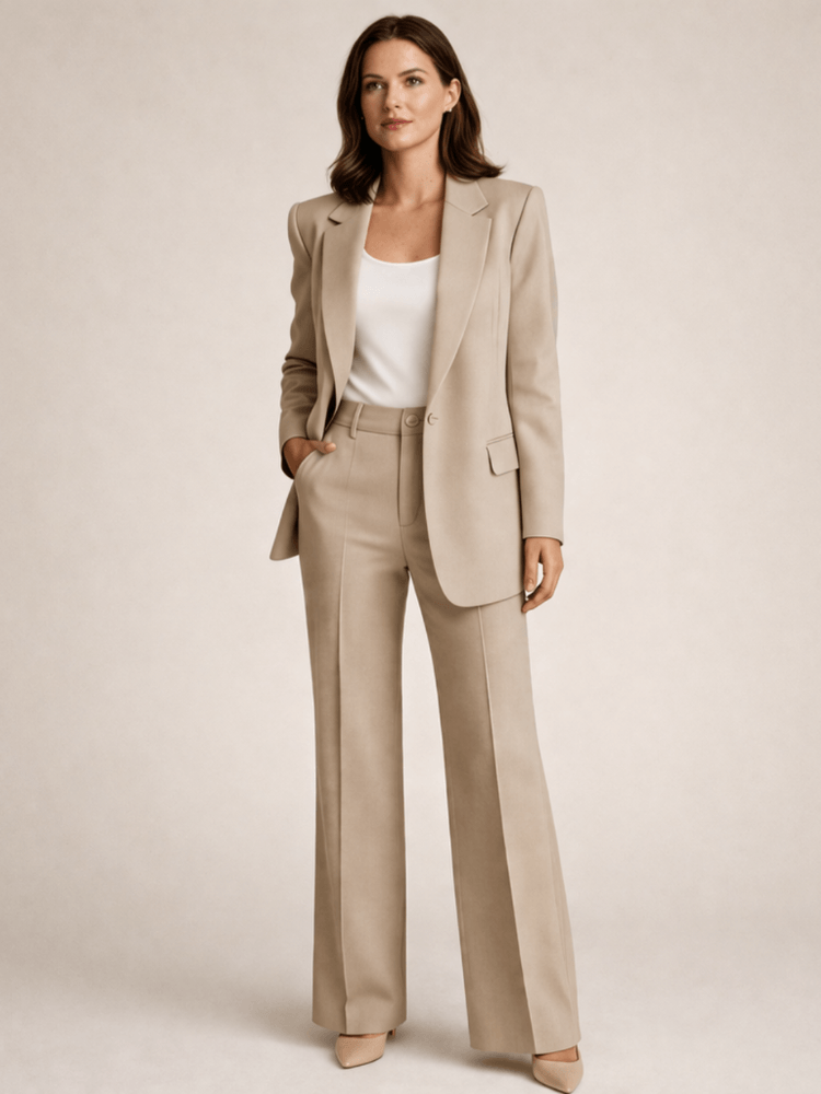 VERENA™ Elegant Tailored Set with Flare Pants