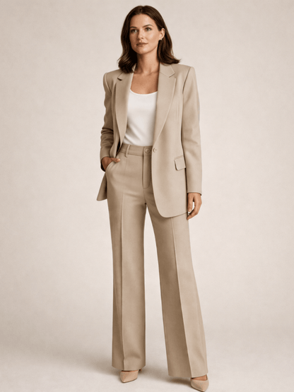 VERENA™ Elegant Tailored Set with Flare Pants