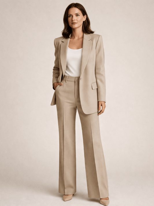 VERENA™ Elegant Tailored Set with Flare Pants