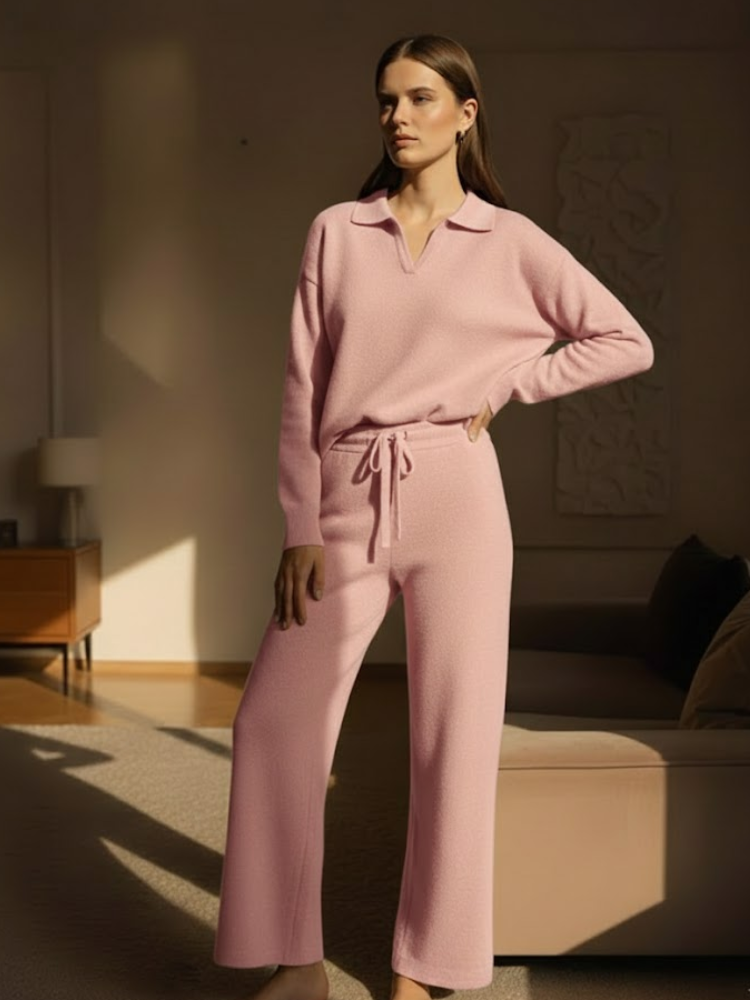 Casual Set for Loose Sweater and Wide Leg