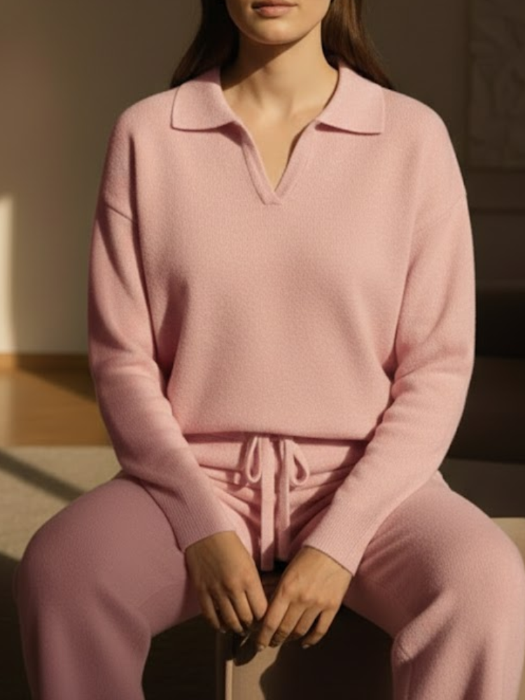 Casual Set for Loose Sweater and Wide Leg