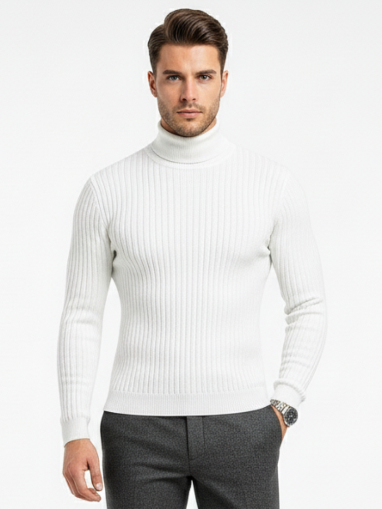 Maven - Knitted Long Sleeve Turtleneck Sweater