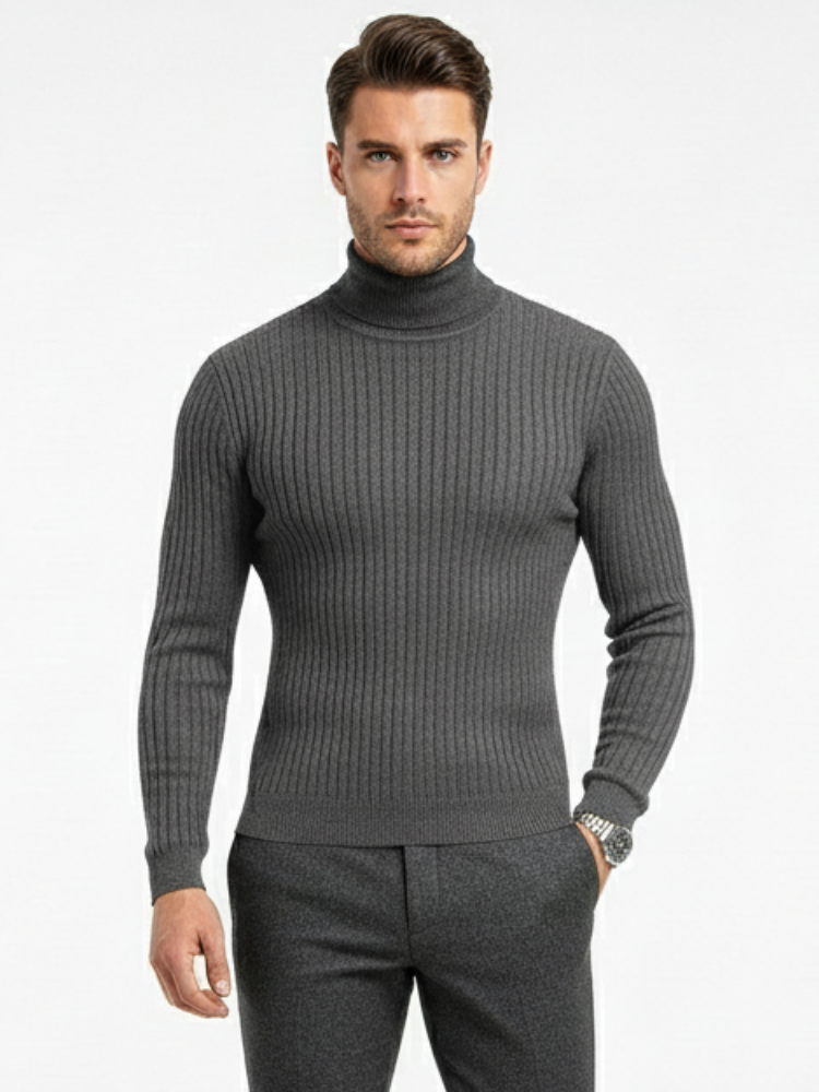 Maven - Knitted Long Sleeve Turtleneck Sweater