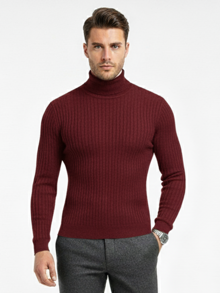 Maven - Knitted Long Sleeve Turtleneck Sweater