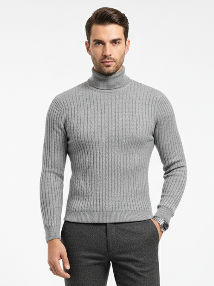 Maven - Knitted Long Sleeve Turtleneck Sweater