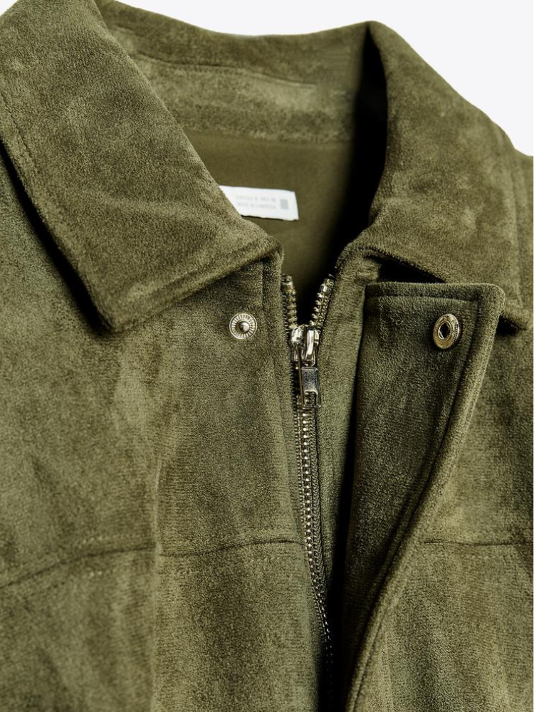 Caliah - Suede Effect Bomber Jacket