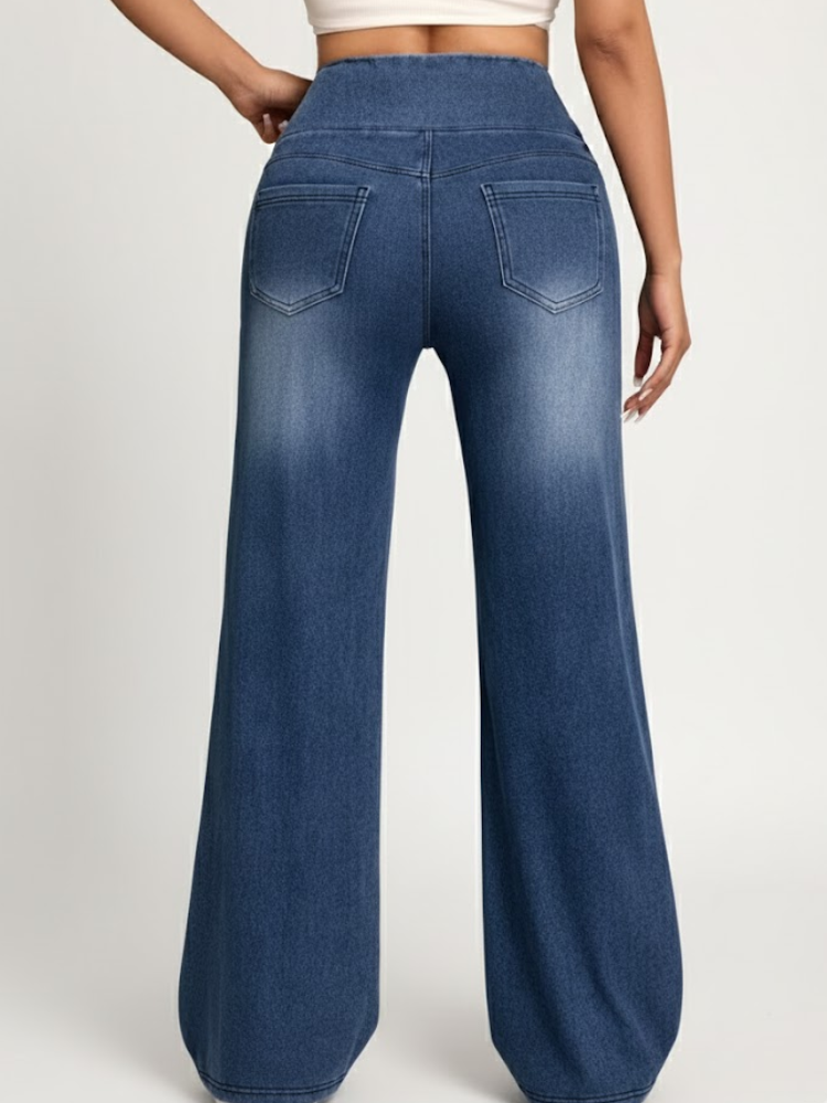 Caliah - Women's High Waisted Wide Leg Pants