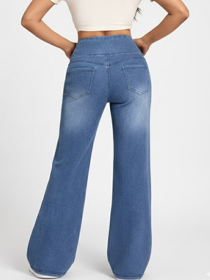 Caliah - Women's High Waisted Wide Leg Pants