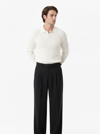 Caliah Ashford - Men's Wide Leg Casual Trousers