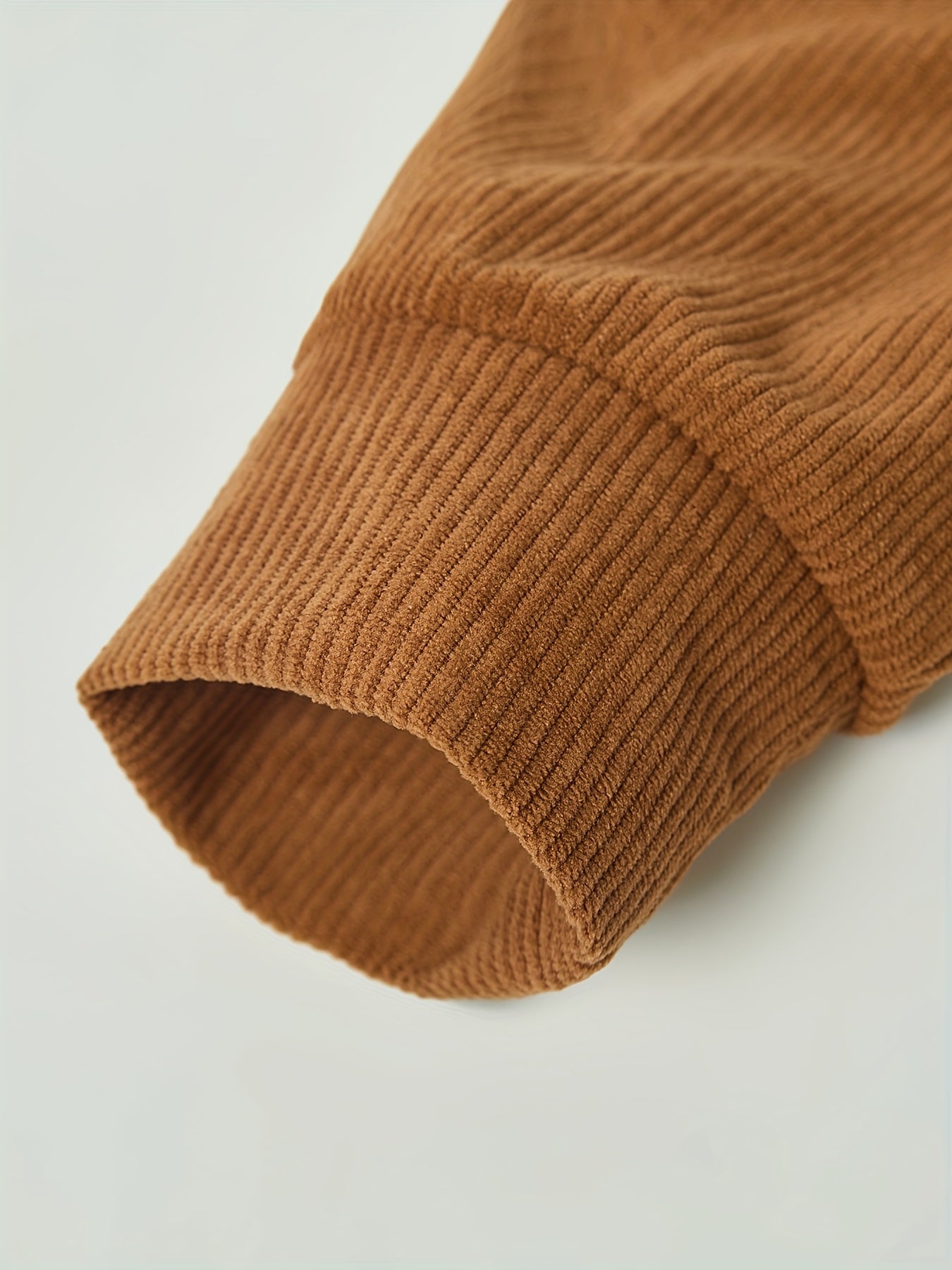 Caliah - Men's Corduroy Trousers & Half-Zip Jumper Set