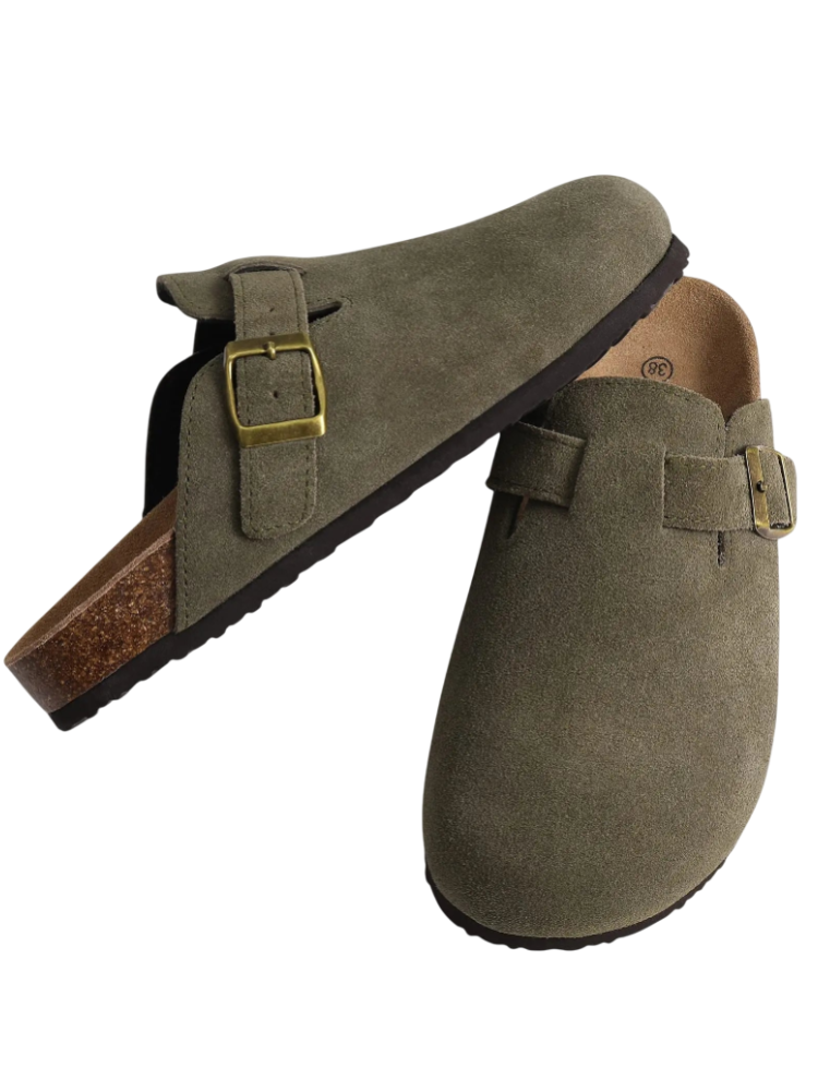 Caliah Sandal - Suede Clogs