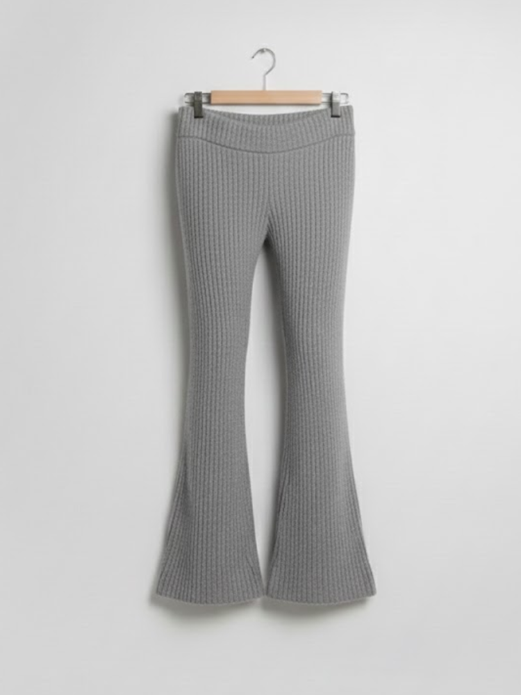 Emma - Knitted Button Up Cardigan Wide Leg Trousers Co-ord Set