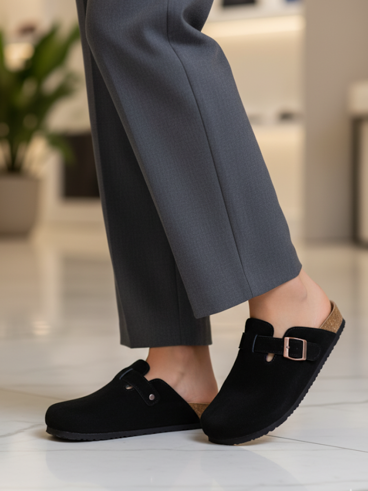 Caliah Sandal - Suede Clogs