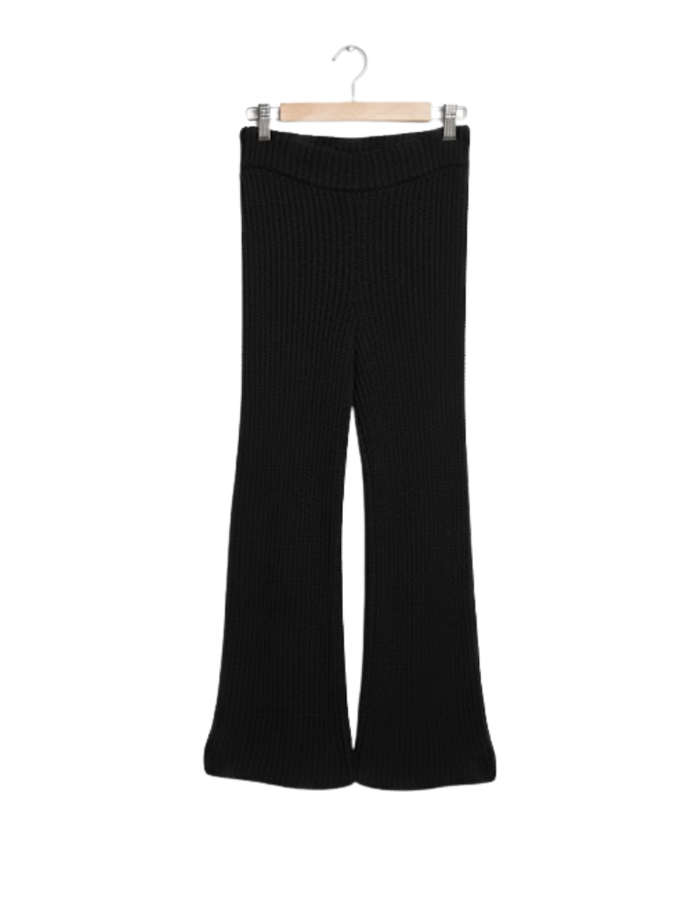 Emma - Knitted Button Up Cardigan Wide Leg Trousers Co-ord Set