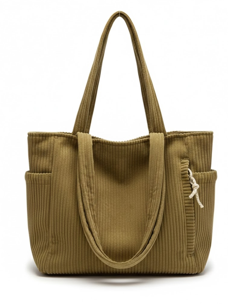 Caliah – Women’s Corduroy Large Tote Bag