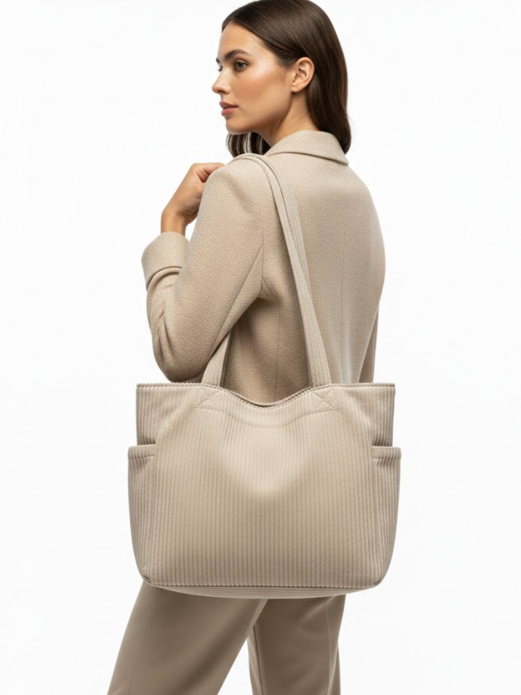 Caliah – Women’s Corduroy Large Tote Bag